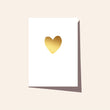 Gold Heart Greeting Card