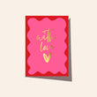 Wavy With Love Greeting Card