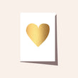 Gold Heart Greeting Card