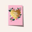 Mother's Day Floral Heart Greeting Card