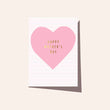 Mother's Day Stripe Heart Greeting Card