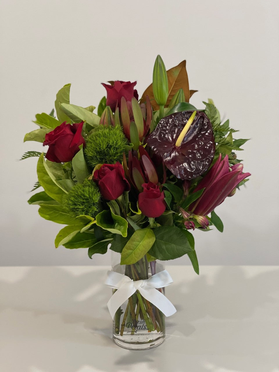 Dark & Mysterious Glass Cylinder Vase